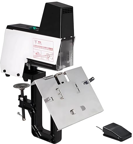 Agrafeuse électrique automatique de bureau avec protection contre les bourrages et 9 niveaux de résistance pour reliure à plat et livres