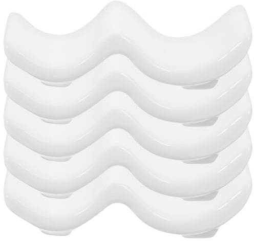 JEWEDECO Supporto per Bacchette e Cucchiaio Ceramico Bianco 10 Pezzi | Utensil Rest, per Ristorante e Festa, Accessorio Tavola Antirotolamento