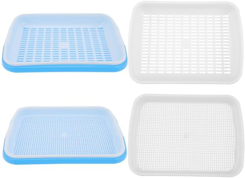 DEEPCRAFF 1set Vassoi Semenzaio Riutilizzabili in Plastica Durevole Multiuso per Germinazione Semi e Crescita Microgreens per Coltivazione Germogli e Verdure