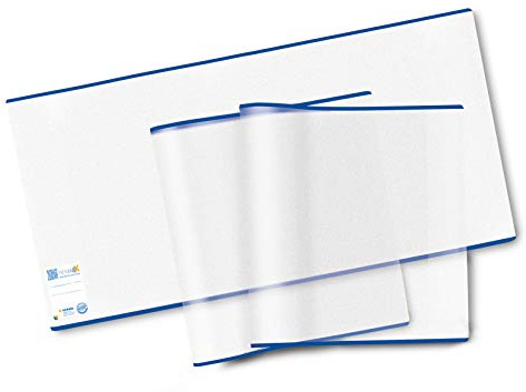 HERMA 20216 Buchumschläge 26 x 54 cm HERMÄX Classic, 3 Stück, Buchhüllen mit Beschriftungsetikett und Kantenschutz aus abwischbarer Polypropylen-Folie, Buchschoner Set für Schulbücher, transparent