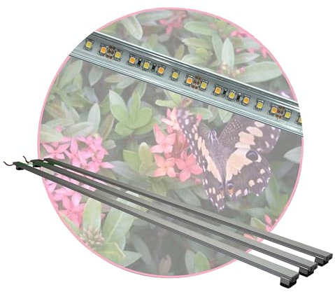 AQUARIUM-PLÜDERHAUSEN Regenwald Terrarium,Set3:3X LED-Beleuchtung 150cm +Zubehör,Tropen Pflanzenlicht