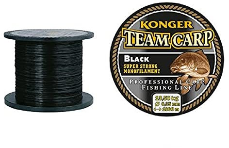 Angelschnur Karpfenschnur KONGER Team CARP Black 1000m Monofile Feeder Karpfen (0,28mm / 10,00kg)