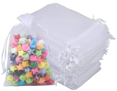 Organzasäckchen 50 pcs Gift Bags ，Schmuckbeutel Kordelzug ，Organza Bag， Geschenkbeutel Klein zum Befüllen Für Festival süßigkeiten Party Und Hochzeit Beutel Lavender Bags(15x20)