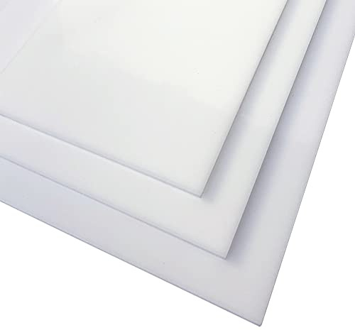 Plaque verre acrylique blanc. Verre synthétique extrudé. Plaque PMMA XT - 30 x 100 cm (300 x 1000 mm) - 4 mm -