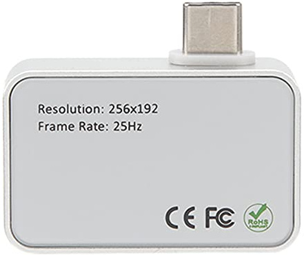 Wärmebildkamera für Mobiltelefone, H2F-Infrarot-Wärmebildkamera für Mobiltelefone, 256 X 192 25 Hz Wärmebildkamera mit Hoher Bildrate und Typ-C-Schnittstelle für Smartphones