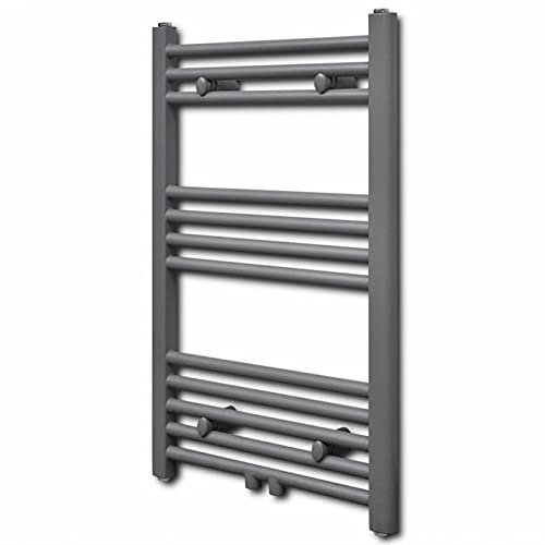 Homgoday Stahl Handtuchwärmer Heizkörper 293W Grau 500x764cm Badezimmer Trocknung Model141889