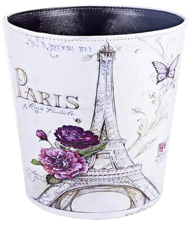 keivmlvt Papelera de cuero artesanal de 10 litros - Ideal para oficinas, hogares y habitaciones de niños y adolescentes