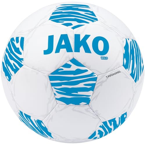 JAKO Wild Trainingsball weissblau, 4 Ohne Geschlecht