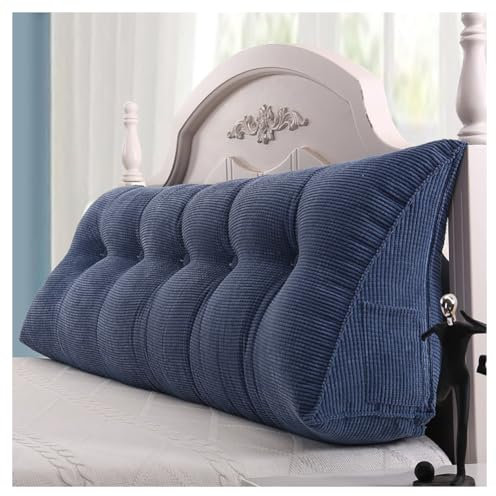 Mosnesrt Rückenkissen - Lesekissen für Bett und Sofa, Dreieckskissen, Schulter, Rücken- und Lendenwirbelstütze, Sitzkissen, Wandkissen, Sofa Rückenkissen Keilkissen mit Seitentasche, Beige