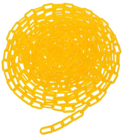 BELLIFFY Kettenwarnschutz Vorsicht Sicherheitskette Absperrkette zur Massenkontrolle Leitpfostenkette Stützkette Parkplatzketten kettenschloss Warnkette Crowd-Control- Parkkettensperre