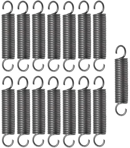 15 Stücke Spannfeder Zugfeder Mit Haken 40mm, Durchmesser 1,0mm, 6mm Außendurchmesser