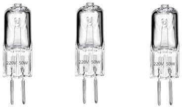 LISOCLU G4 Basse Tension Halogène Lampe Perles G5.3 Aromathérapie Lampe Bouchon Cristal Ampoule À Deux Broches Bulle G5.3 12V 35W