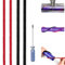 Xiciki 4 PCS for Dyson V7 Brush Bar Soft Plush Strips Replacement for Dyson V7 V8 V10 V11 Vacuum Cleaner Direct Drive Rolling Roller Brush Strips with Screwdriver