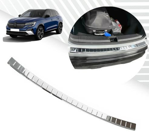 Protection de pare-chocs arrière compatible avec Renault AUSTRAL | depuis 2022+ | Acier inoxydable chromé Protection pour bord du coffre de chargement