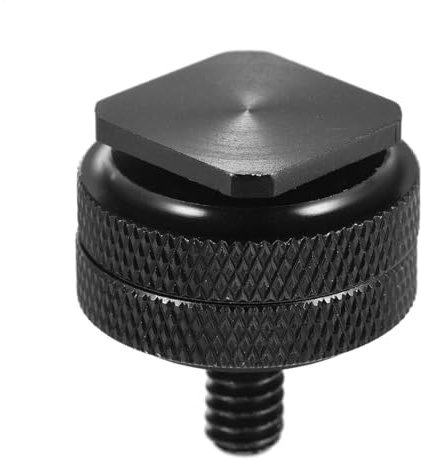 Base per slitta calda, supporto per slitta calda, adattatore per slitta calda per fotocamera, adattatore per montaggio su slitta calda a doppio strato con filettatura 1/4 per flash, adattatore per mon