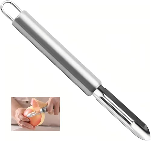 Wjelet Sparschäler für Rechts und Linkshänder, Kartoffelschäler Mit Ergonomischem Griff Und Scharfer Klinge, Rostfrei Und Spülmaschinengeeignet Für Obst, Karotten, Gurken Und Mehr