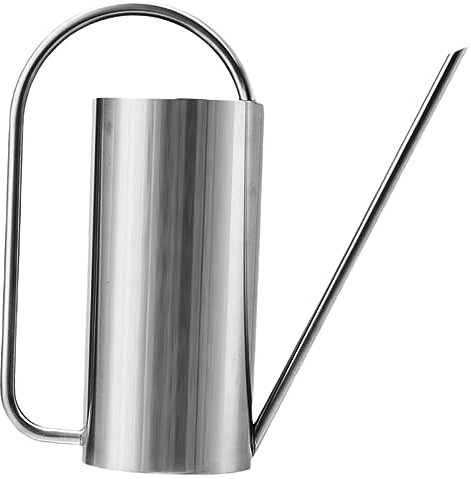 FUNOMOCYA Regadera Diseño Ahorra Trabajo y Duradero de 1.5l con Boquilla Larga de Acero Inoxidable para Riego de Plantas de Interior y Jardín