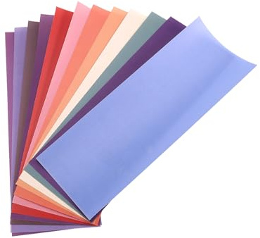 Asyduey 12 Hojas de Transferencia de Sublimación de Color Sólido de 12 X 4,5 Pulgadas para Vasos, Camisetas, Tazas, Papel de Transferencia de Sublimación DIY