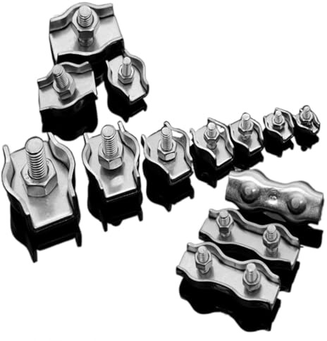 Morsetti Per Fune Fissaggio A Vite Con Giunto Fisso Morsetti For Cavi In ​​acciaio Inossidabile 304(2pcs -M4 (double))