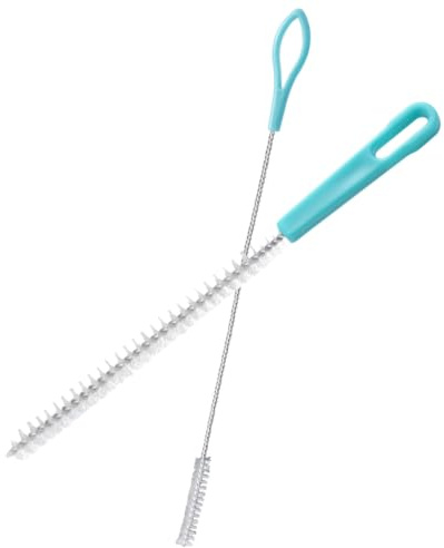 POPETPOP Cepillo para Limpiar Agujeros de Raíz de Loto de 2 Piezas, Herramienta para Limpieza de Botellas en Cocina