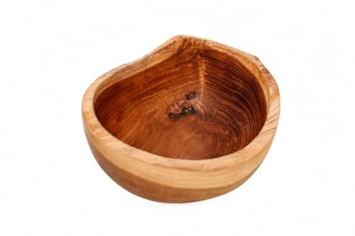 Windalf Kleine Rustikale Holzschale 15 cm | Handarbeit, Dekoration, Kleine Schale, Teakwurzelholz
