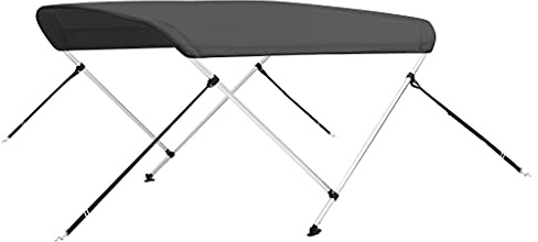 vidaXL Toldo Bimini de 2 Arcos Gris Antracita 180x130x110 cm