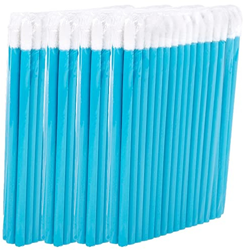 Microfiber rengöringspinnar | för ögonfransförlängning | läppborste | läppborste | luddfri | turkos | 50–500 stycken (200)