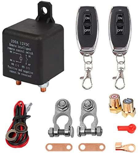 Trennrelais für Autobatterie, DC 12 V, 200 A, Isolator, Diebstahlschutzschalter mit Fernbedienung für Automobile