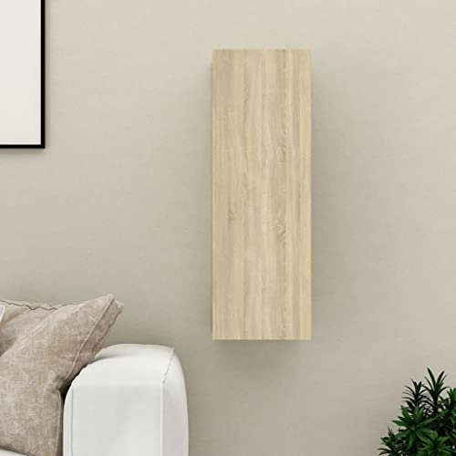 RAUGAJ Home & Garden TV-Schrank, Sonoma-Eiche, 30,5 x 30 x 90 cm, Holzwerkstoff