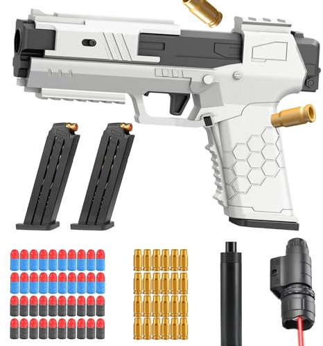 Spielzeug Pistole,Spielzeug-Schaumstoff-Blaster,Blaster Toy Gun,Schaumstoff-Blaster Toy Gun,Soft Foam Bullet Blaster Toy,Sicherheitstraining oder Spiel,für 14+