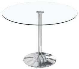 fanmuebles Mesa de salón Cristal Redonda Runa 90 x 75 x 90 cm
