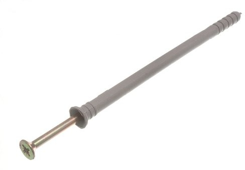 24 X Nylon Hammer-in Frame Fixings - 8x135mm with Masonry Plugs & Screws