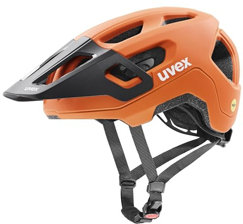 uvex react jr. MIPS - leichter Fahrradhelm für Kinder - individuelle Größenanpassung - MIPS-Sysytem - papaya - 52-56 cm