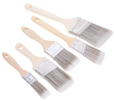 Angoily 5stücke Pinsel Mit Verschiedenen Für Malerei Inklusive Kleiner Pinsel Mit Holzgriff Und Tragbaren Nylonpinsel Für Vielseitige Anwendungen