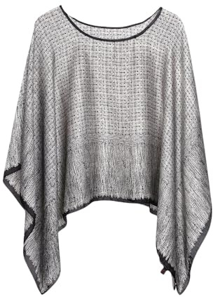 CuLtP cárdigan Mujer Bolero De Mujer con Cuello Redondo Jersey Chal Cárdigan De Cascada De Satén Ligero Bohemio Bolero De Boda Vestido De Noche Capa Cubierta Rejilla De Toalla De Playa 110X110Cm