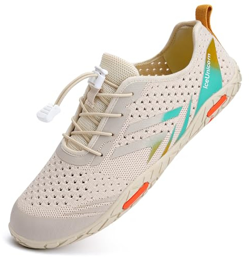 IceUnicorn Strandschuhe Badeschuhe Damen Herren Schwimmschuhe Aquaschuhe Sommer Schnell Trocknend Surfschuhe