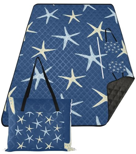 ZRWLUCKY outdoor decke 152x203cm sandfeste decke outdoor decke indoor outdoor decke für 8-10 erwachsene geschenk sommer marine marine marine