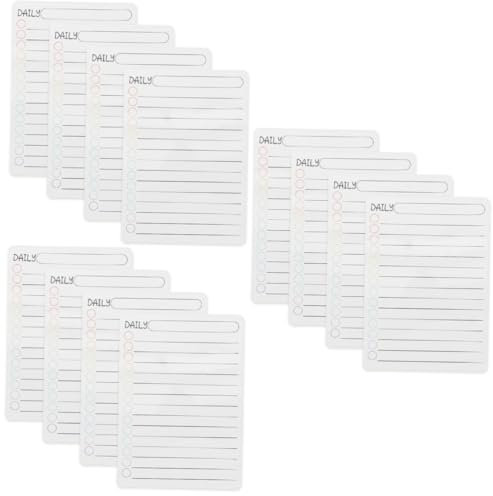VILLCASE 12stücke Magnetisches Whiteboard Daily Organizer Mit Trocken Abwischbarer Oberfläche Für Effiziente Planung Für Kühlschrank Und Büro Für Und Schüler