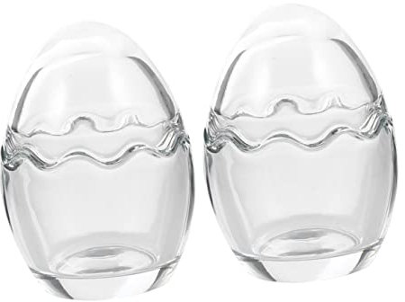 OKUMEYR 2pcs Glass Yogurt Cups 100ml Dessert Mold Cups for Pudding Cake Baking Lead-Free Dishwasher Safe