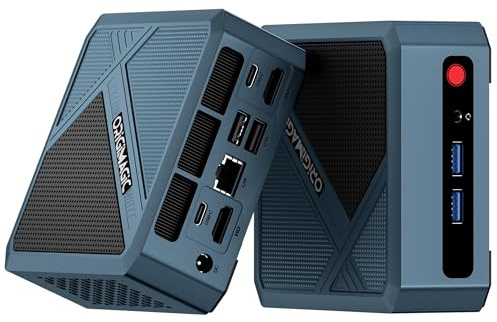 origimagic N2 Pro Mini-PC Ryzen 7 6800H (8C/16T, bis 4,7 GHz), 32 GB DDR5, 1TB SSD, WiFi 6E/BT5.2/2,5G LAN, Quad-Display. Ideal für Gaming/Büro/Home.