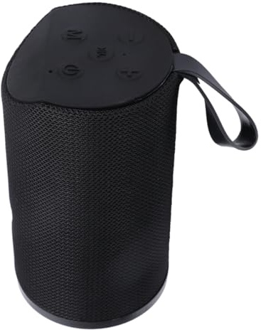 Homoyoyo Haut-Parleur sans Fil D'extérieur Étanche avec Poignée en Silicone, Haut-Parleur Stéréo Puissant, Batterie 600mah et Compatible USB/Carte Mémoire pour Randonnée