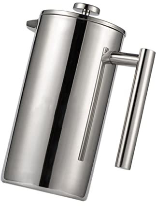 UKCOCO Edelstahl Kaffeekanne Kaffeefilter-teekanne Hitzebeständige Kaffeekanne Filterteekanne Teesieb