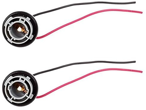 2 Pcs Plastic Bulb Socket Lamp Extension Holder Connector,LED 1156 Bulb Socket Holder, Waterproof Car Turn Signal Tail Stop Rear Brake Light Base Harness Plugs Connectors Pre-Wired Wiring Sockets