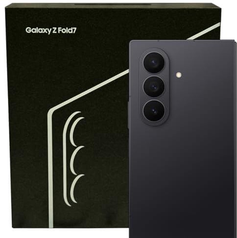 Samsung Galaxy Z Fold7 5G SM-F966B 1TB Storage 16GB RAM, Thin & Light Foldable Design SIM-Free Unlocked Android 16 Smartphone (Jetblack)
