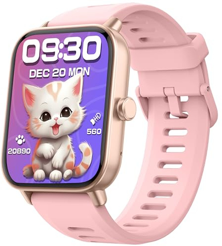 LODIMEKE Kids Smartwatch, 1.8 Fitness Tracker No Phone Needed Heart Rate & Sleep Tracker, Kids Watch Stress Monitor, Step Counter, Alarm, Games, Upgraded Swimming Watch for Boys Girls Teens Aged 5+