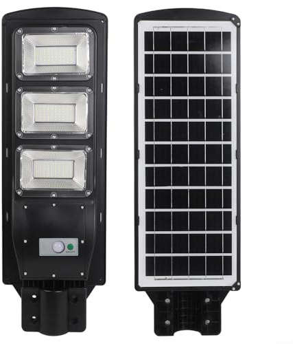 ZAMETTER Smart Solar Lampe d'extérieur LED avec détecteur de mouvement humain étanche et économe en énergie pour jardin camping applique murale (60 cm)