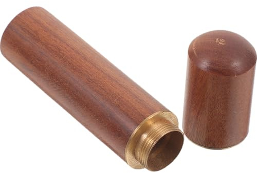 FOMIYES Caja Porta Cerillas y Actividades de Supervivencia al Aire Libre Vintage de Madera Almacenamiento Multifuncional para Mantener Cerillas Secas, Adecuado para Camping