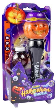 Bubbelpinnar för barn festival utomhusleksak med och musik | Halloween automatiska såpbubbelmaskiner för hem, trädgård, gård, park, lekplats, skola, släktträff, utomhus