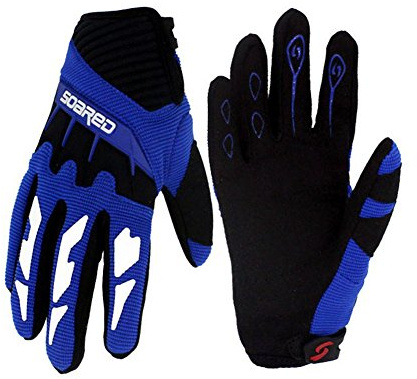 Gtopart 50g Guantes de Ciclismo Niños para Motociclista Bici Bicicleta Verano (Azul, M)