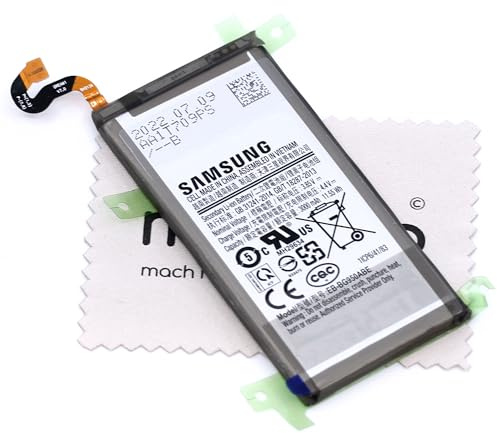 Batterie pour d'origine Samsung pour Samsung Galaxy S8 (G950F) EB-BG950ABE avec chiffon de nettoyage mungoo